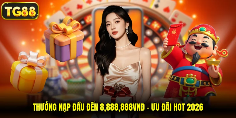 thưởng nạp đầu đến 8,888,888VNĐ